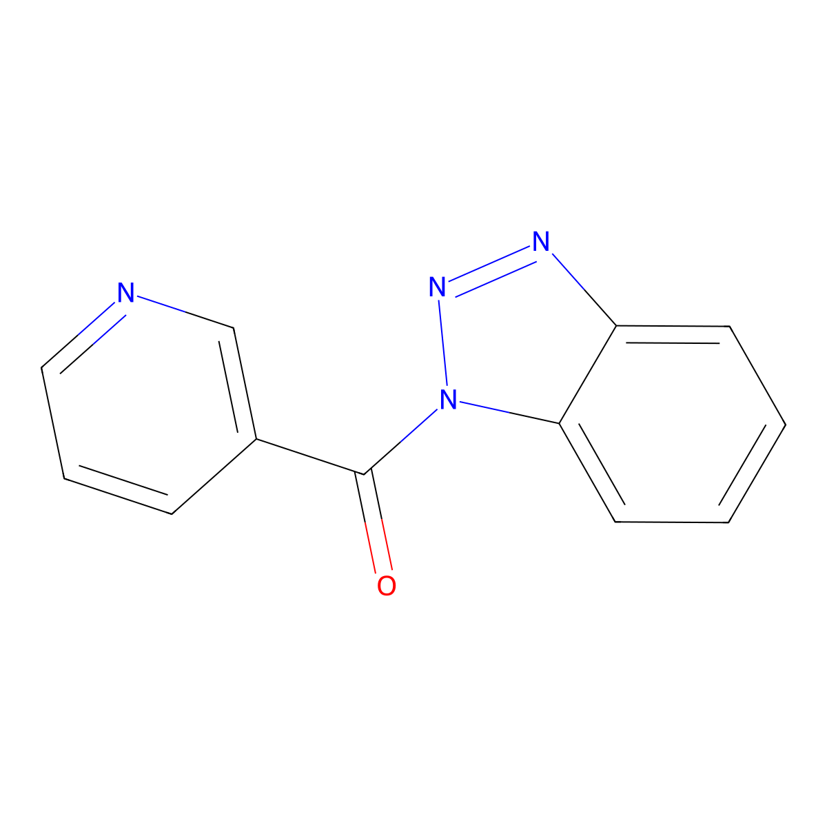 1H-Benzotriazol-1-yl-3-pyridinylmethanone molecular structure, CAS 144223-30-3