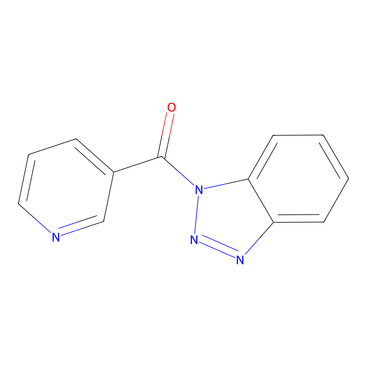 1H-Benzotriazol-1-yl-3-pyridinylmethanone molecular structure, CAS 144223-30-3