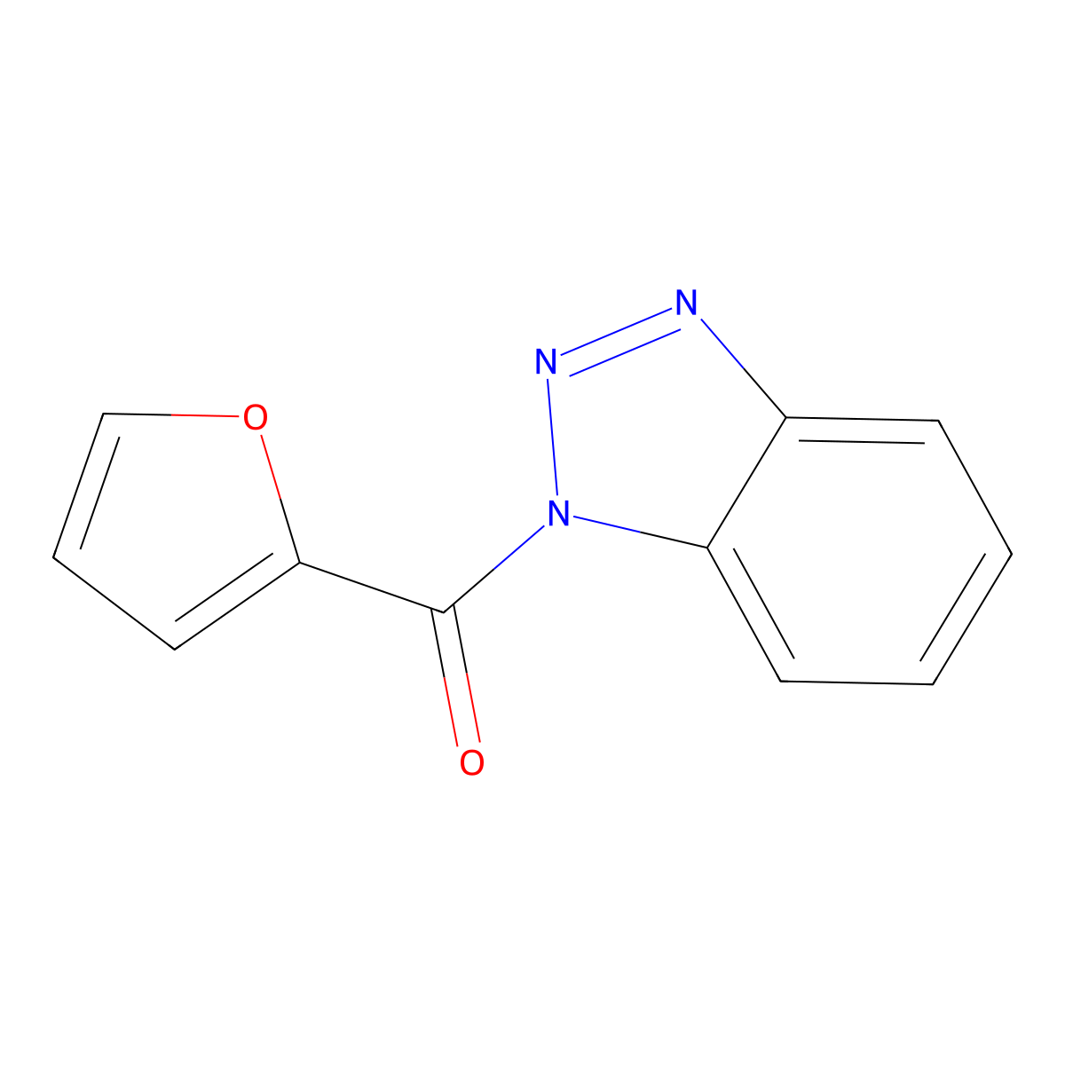 1-(2-Furoyl)-1H-benzotriazole molecular structure, CAS 144223-33-6