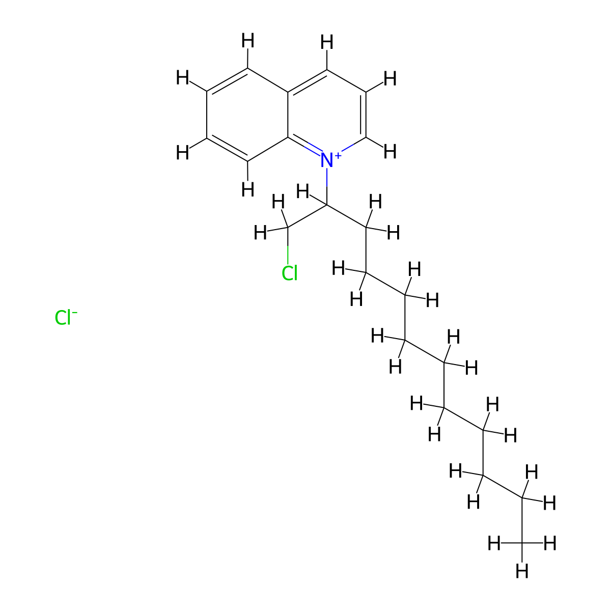1-(1-Chlorododecan-2-yl)quinolin-1-ium chloride molecular structure, CAS 144232-45-1
