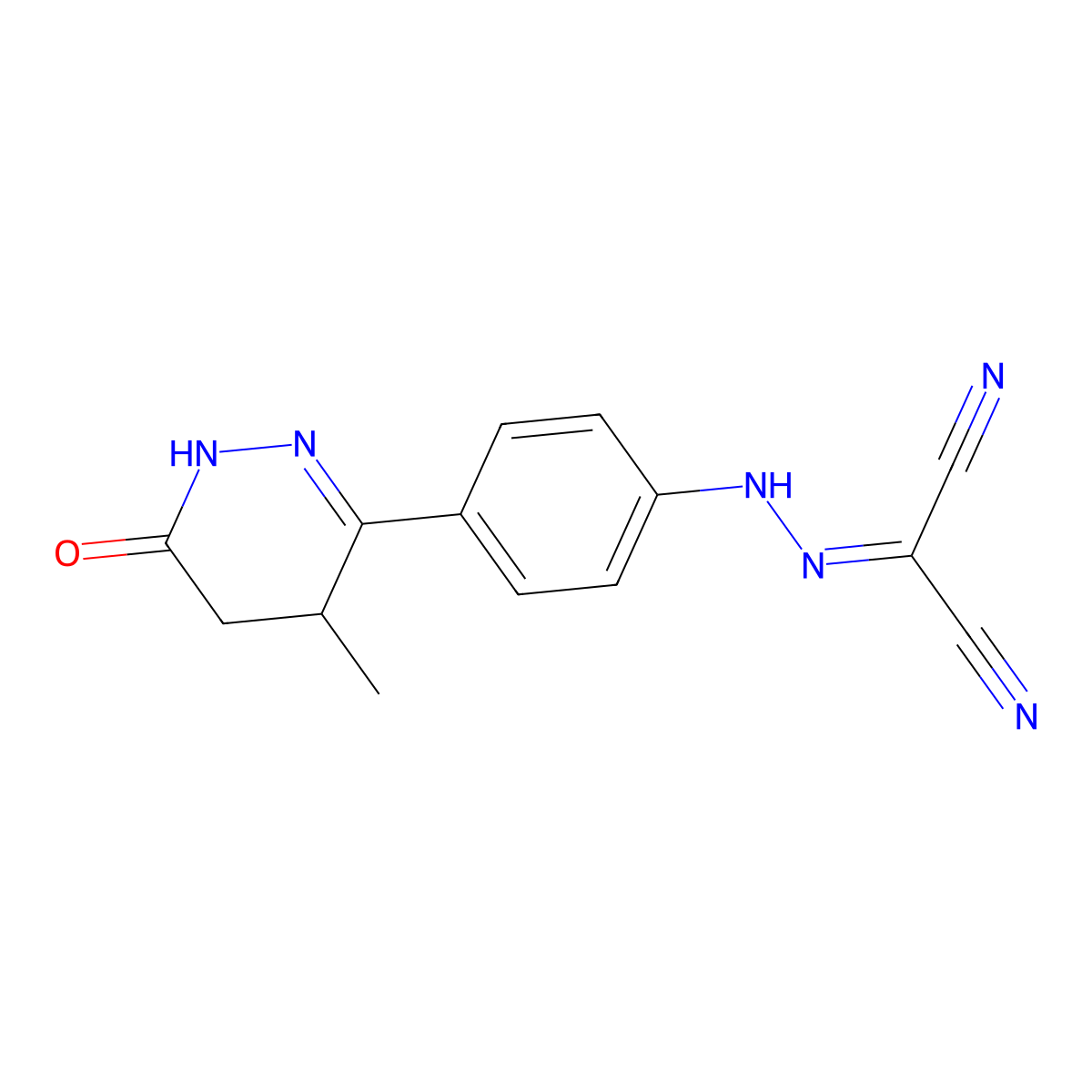 Dextrosimendan molecular structure, CAS 144238-75-5