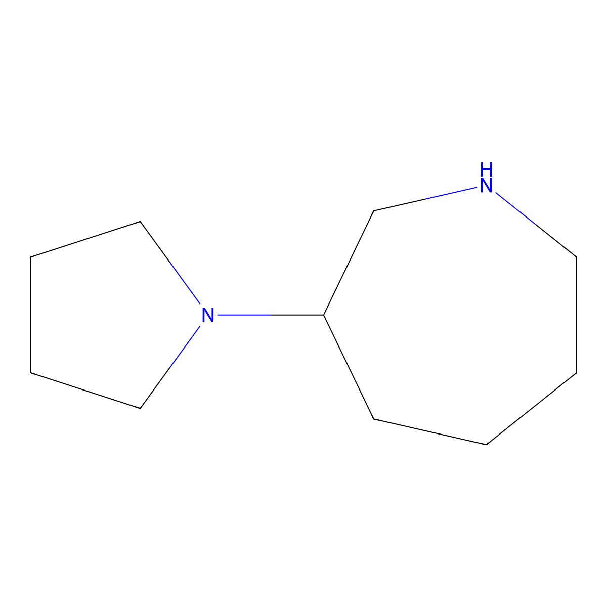 3-(Pyrrolidin-1-yl)azepane molecular structure, CAS 144243-39-0