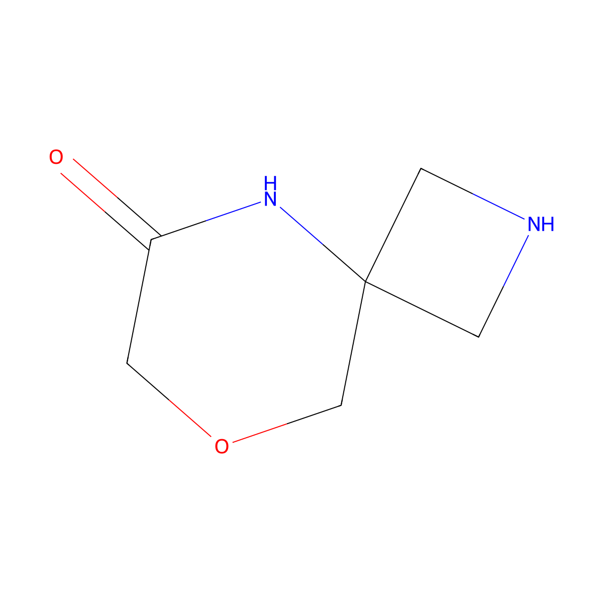 8-Oxa-2,5-diazaspiro[3.5]nonan-6-one molecular structure, CAS 1442432-16-7