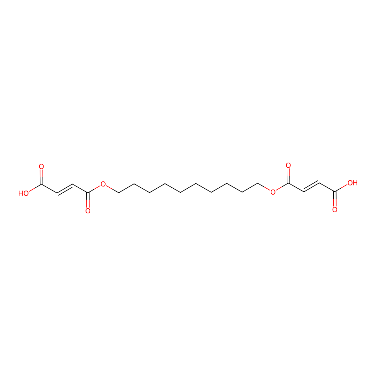 2-Butenedioic acid, 1,1a(2)-(1,10-decanediyl) ester molecular structure, CAS 1442433-80-8