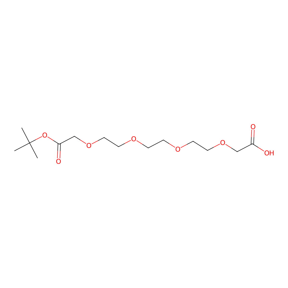 t-Butyl acetate-PEG3-CH2COOH molecular structure, CAS 1442466-57-0