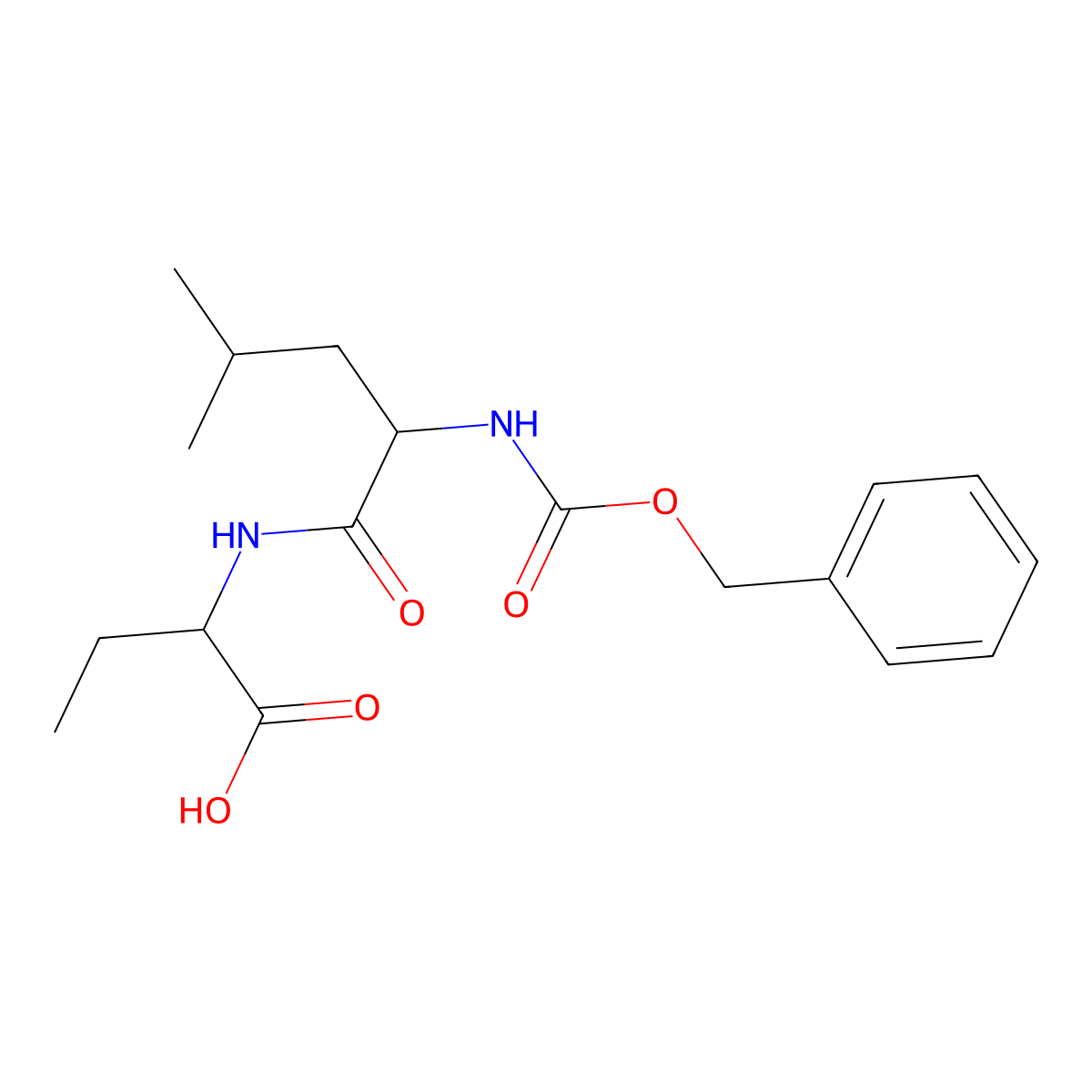 2-({N-[(Benzyloxy)carbonyl]-L-leucyl}amino)butanoic acid molecular structure, CAS 144249-05-8