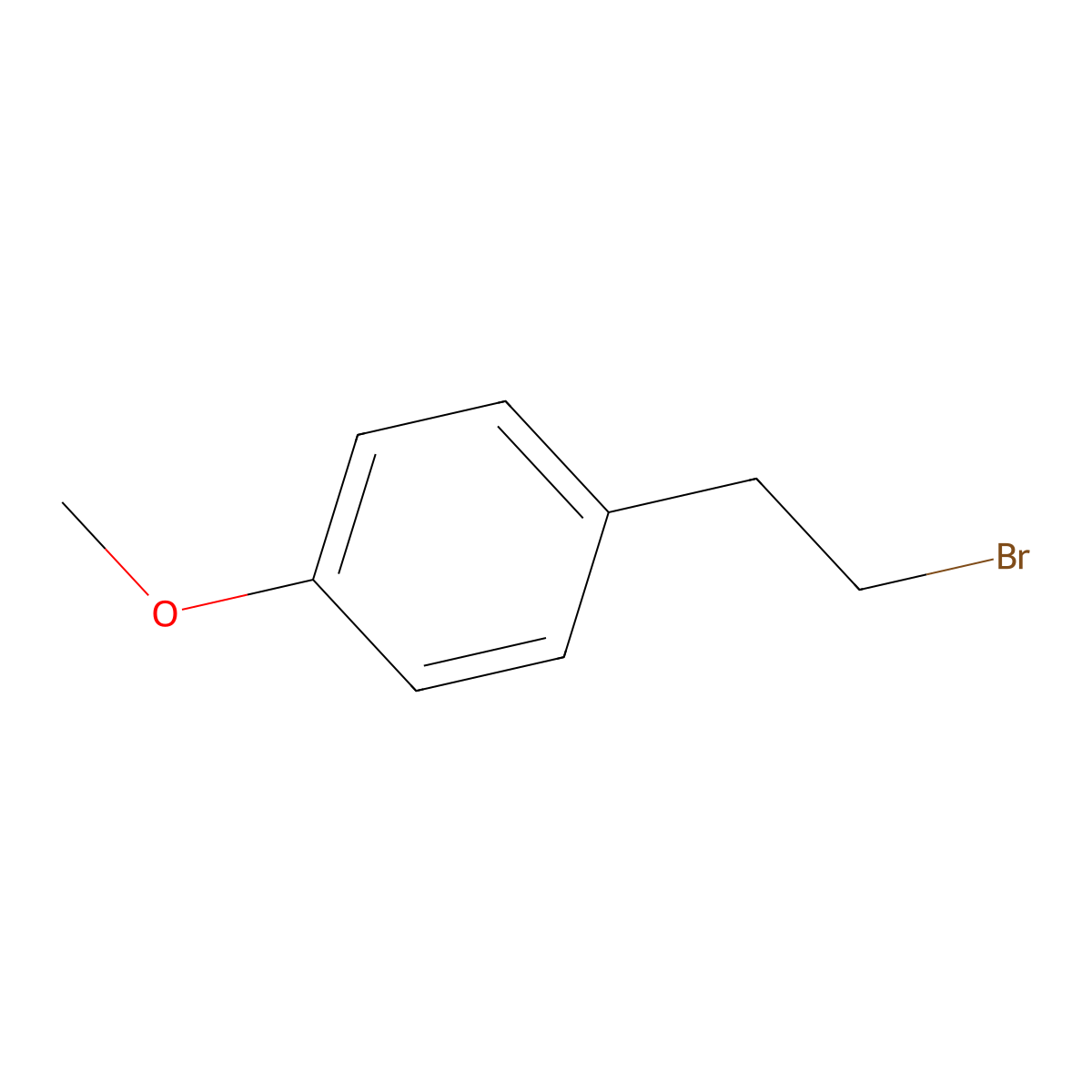 1-(2-Bromoethyl)-4-methoxybenzene molecular structure, CAS 14425-64-0