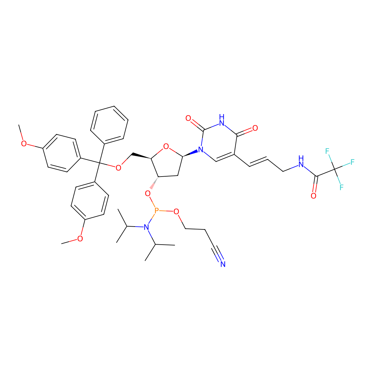 5-Aminoallyl-dU CEP molecular structure, CAS 144253-90-7
