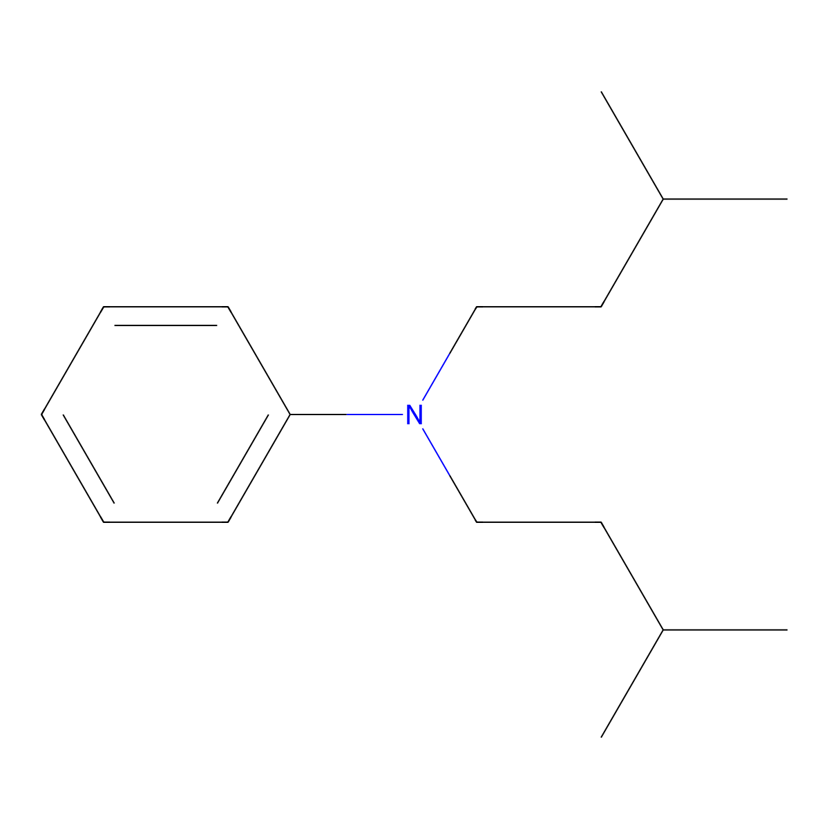 N,N-Diisopentylaniline molecular structure, CAS 14426-16-5