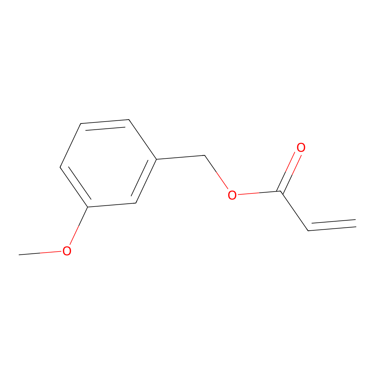 3-Methoxybenzyl acrylate molecular structure, CAS 144261-46-1