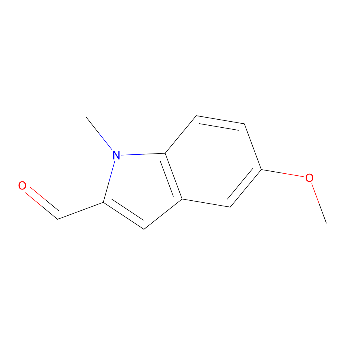 5-Methoxy-1-methyl-1H-indole-2-carbaldehyde molecular structure, CAS 144265-42-9