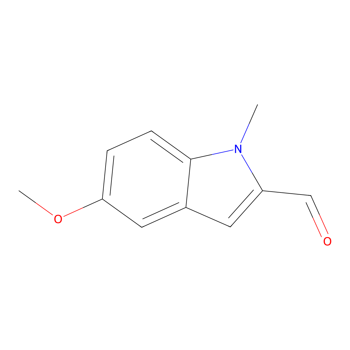 5-Methoxy-1-methyl-1H-indole-2-carbaldehyde molecular structure, CAS 144265-42-9