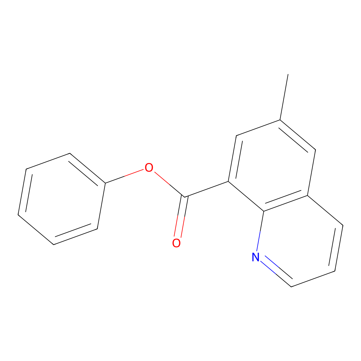 Phenyl 6-methylquinoline-8-carboxylate molecular structure, CAS 1442660-31-2