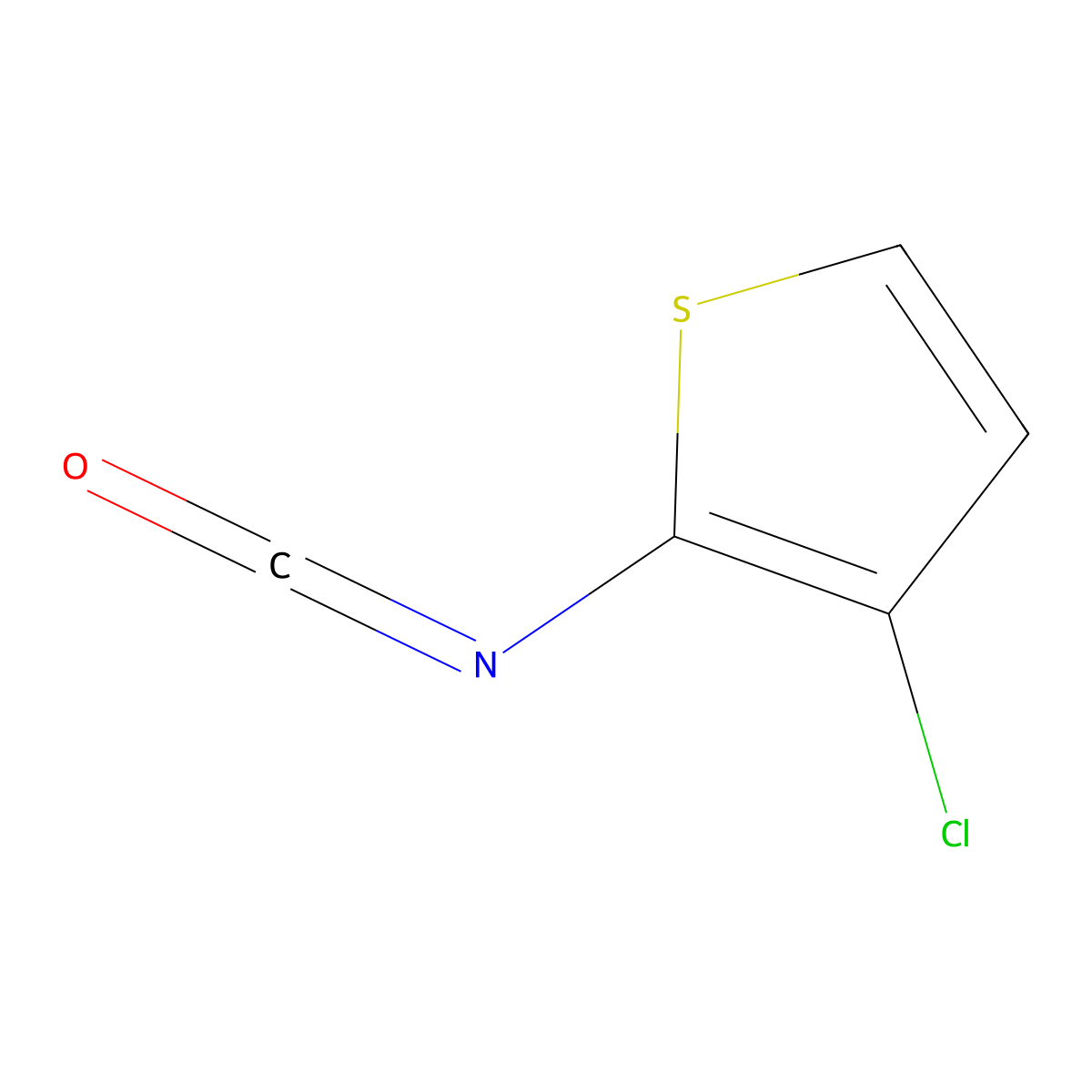 3-Chloro-2-isocyanatothiophene molecular structure, CAS 1442688-30-3