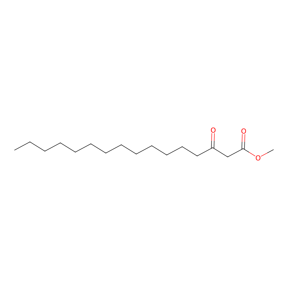 Methyl 3-oxohexadecanoate molecular structure, CAS 14427-53-3