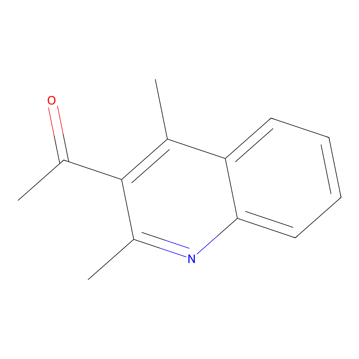 1-(2,4-Dimethylquinolin-3-yl)ethanone molecular structure, CAS 14428-41-2