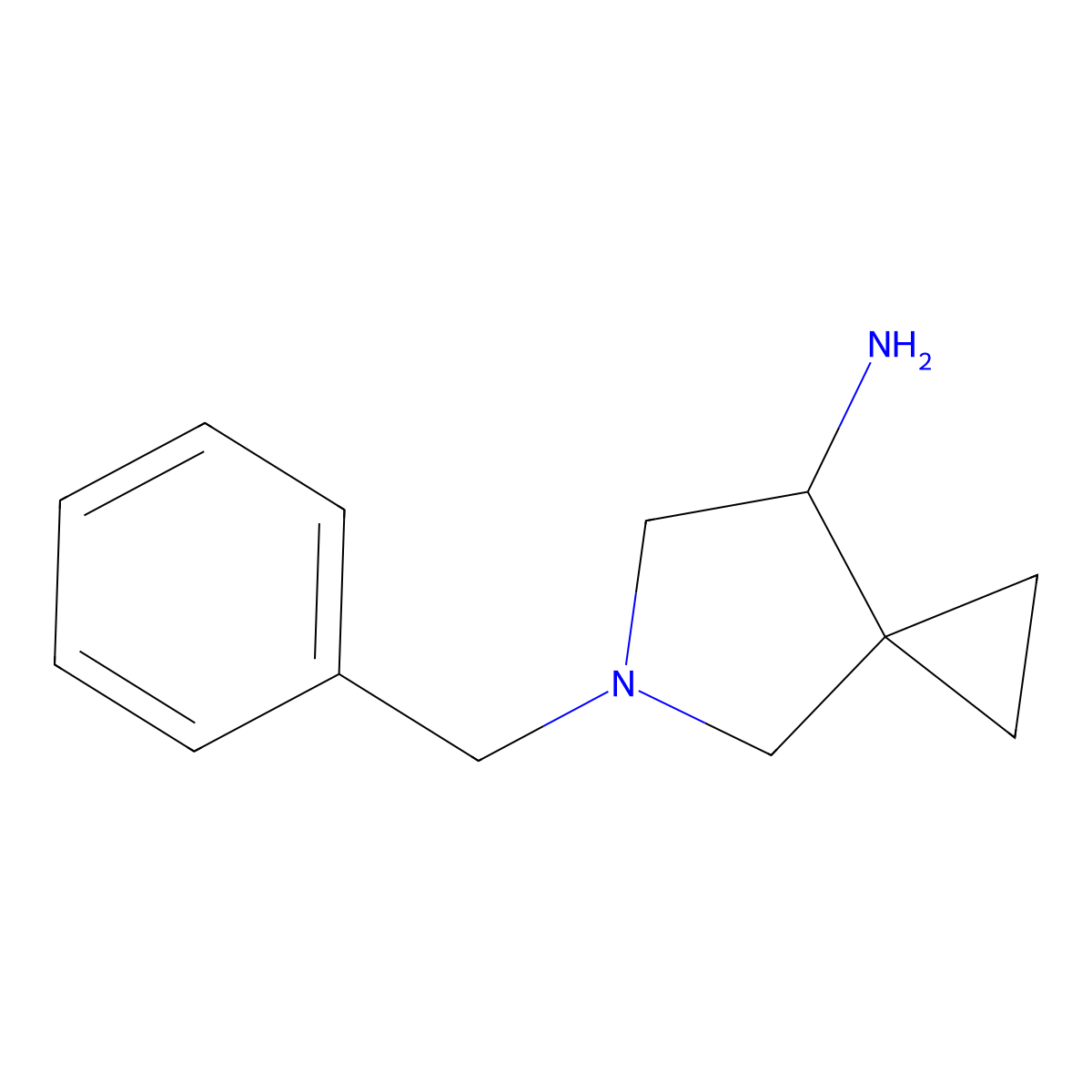 (R)-5-Benzyl-5-azaspiro[2.4]heptan-7-amine molecular structure, CAS 144282-40-6