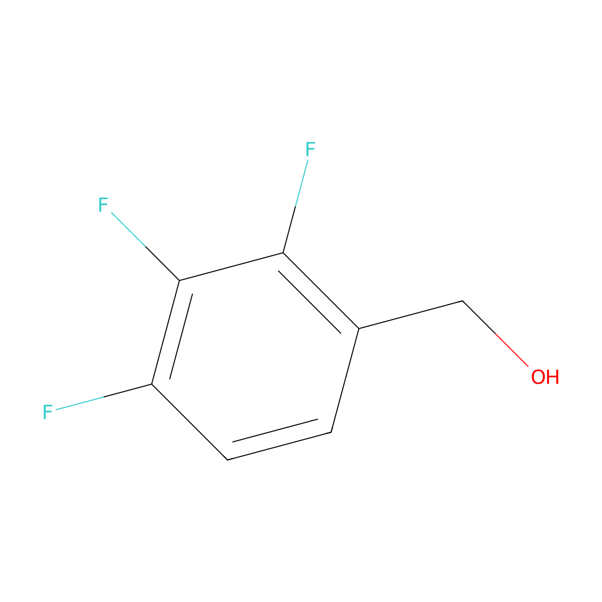 (2,3,4-Trifluorophenyl)methanol molecular structure, CAS 144284-24-2