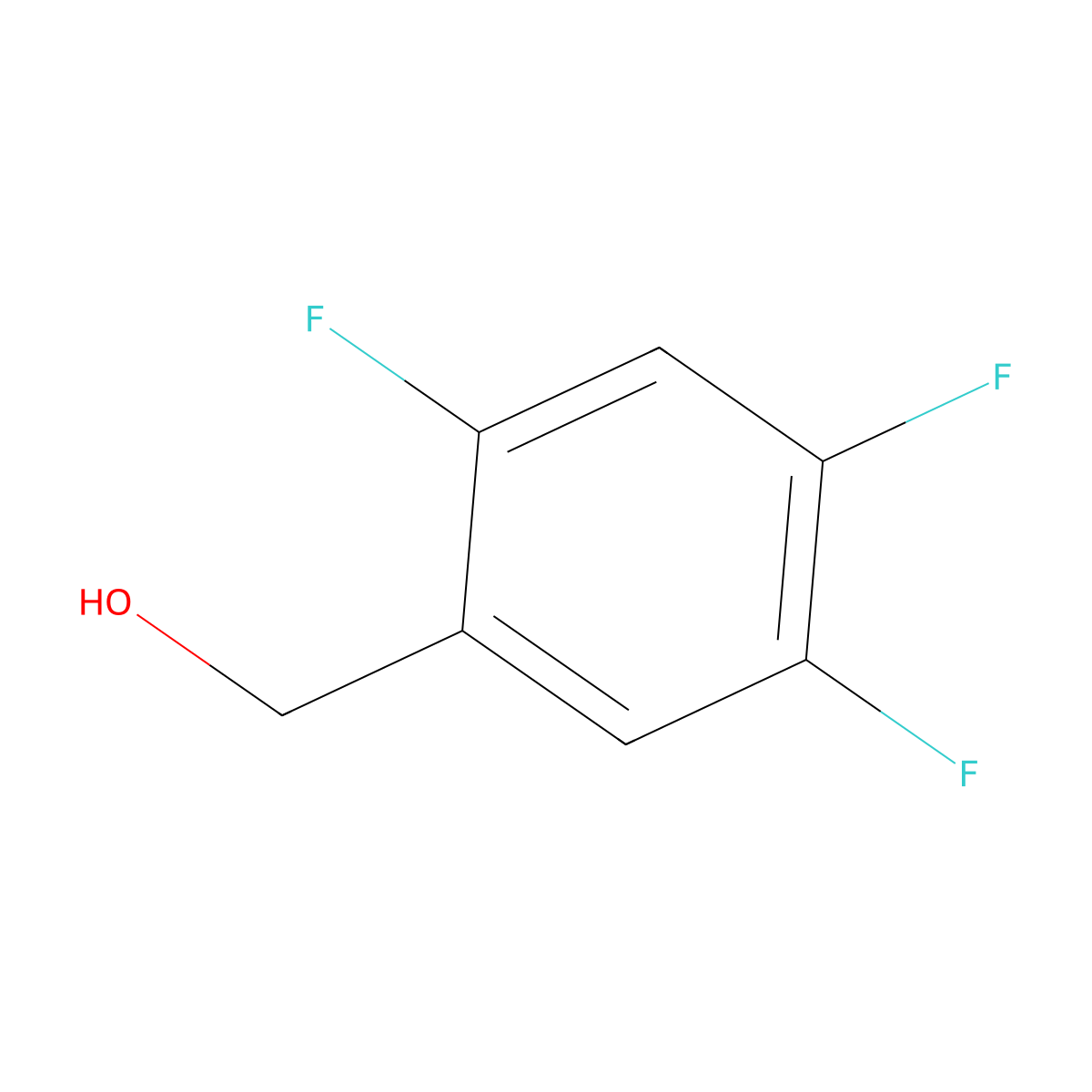 2,4,5-Trifluorobenzyl Alcohol molecular structure, CAS 144284-25-3