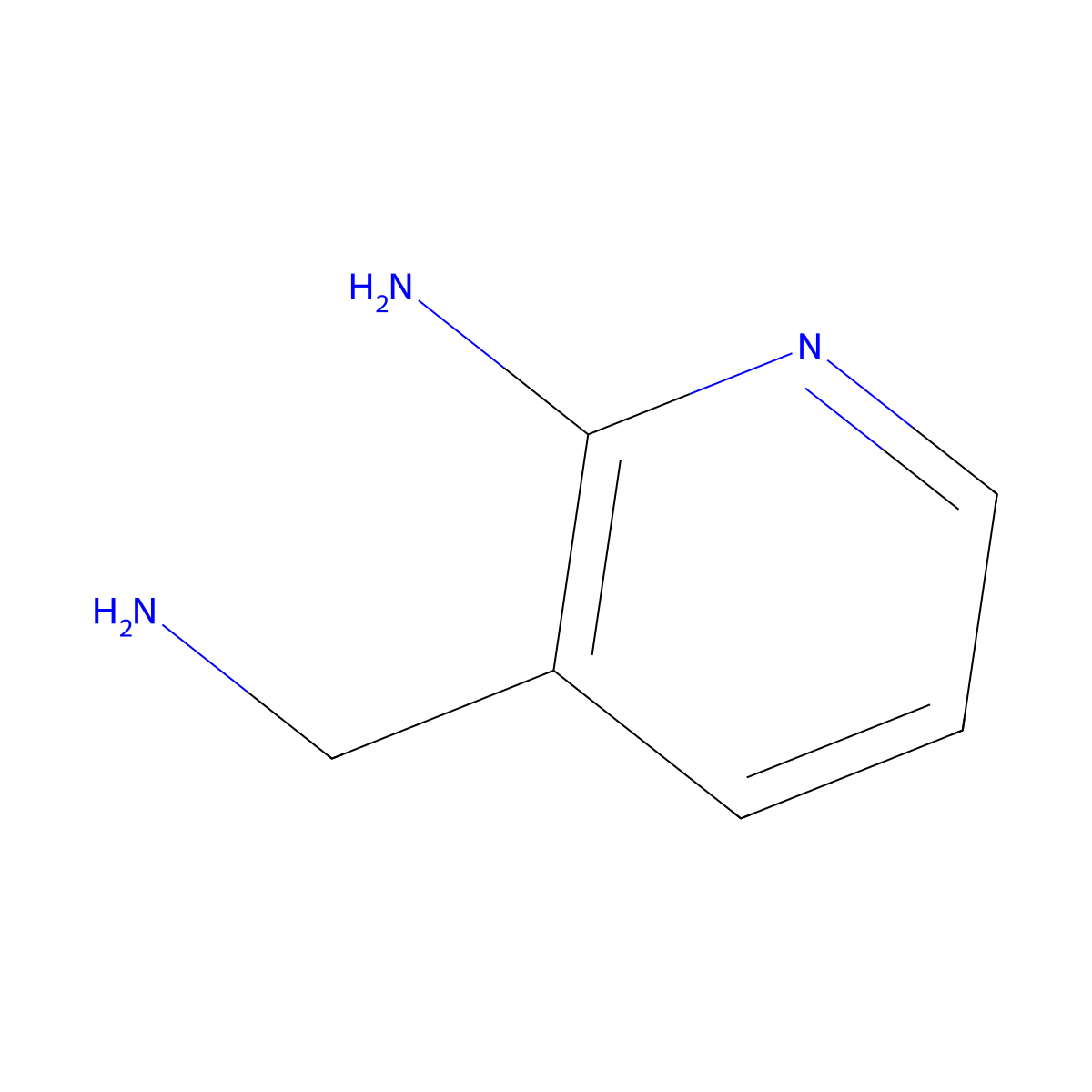 3-(Aminomethyl)pyridin-2-amine molecular structure, CAS 144288-48-2