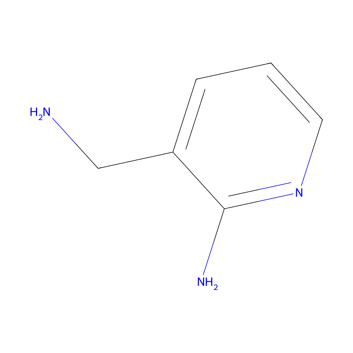 3-(Aminomethyl)pyridin-2-amine molecular structure, CAS 144288-48-2
