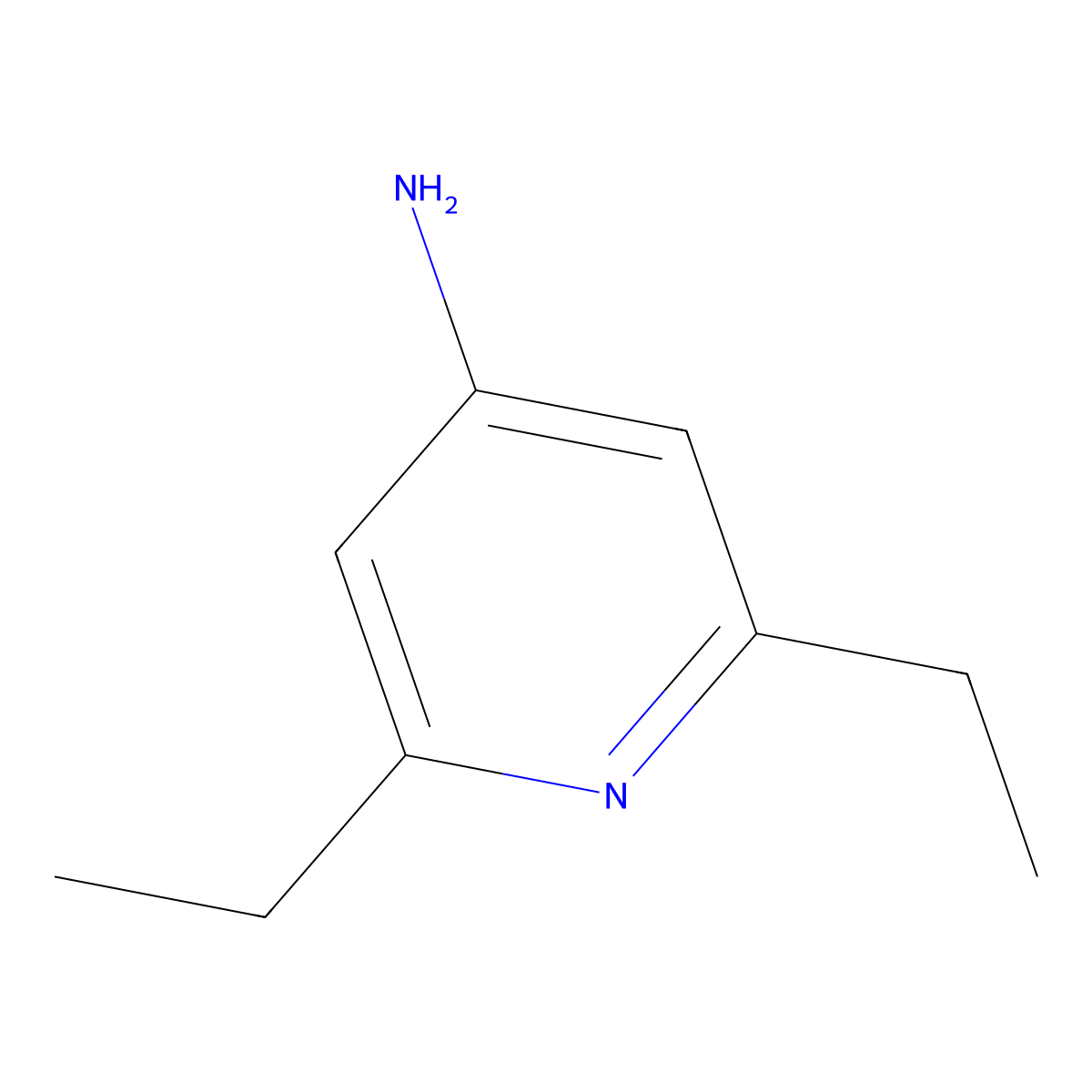 2,6-Diethylpyridin-4-amine molecular structure, CAS 144291-54-3