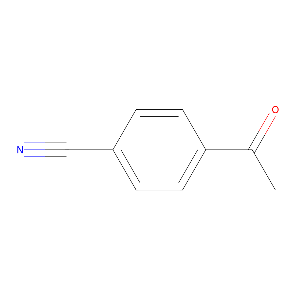 4'-Cyanoacetophenone molecular structure, CAS 1443-80-7