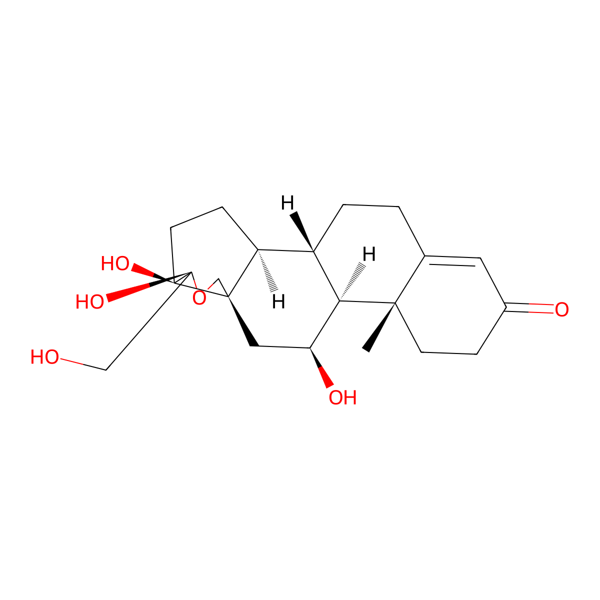 18-Hydroxycortisol (Hemiketal) molecular structure, CAS 144302-17-0
