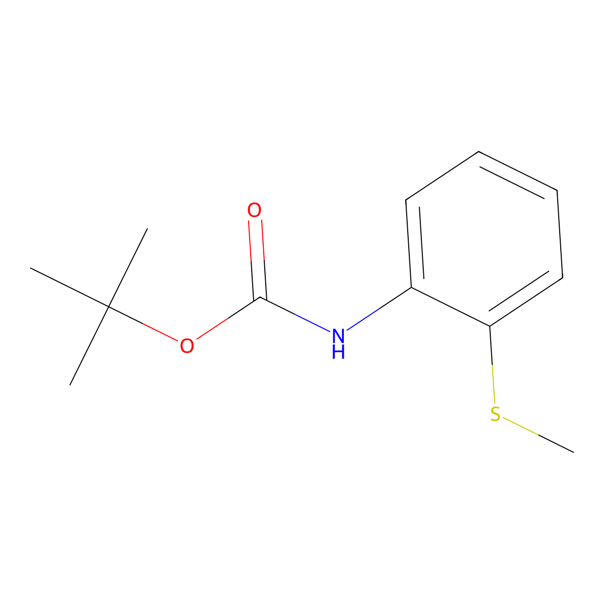2-(N-BOC-Amino)thioanisole molecular structure, CAS 144303-96-8
