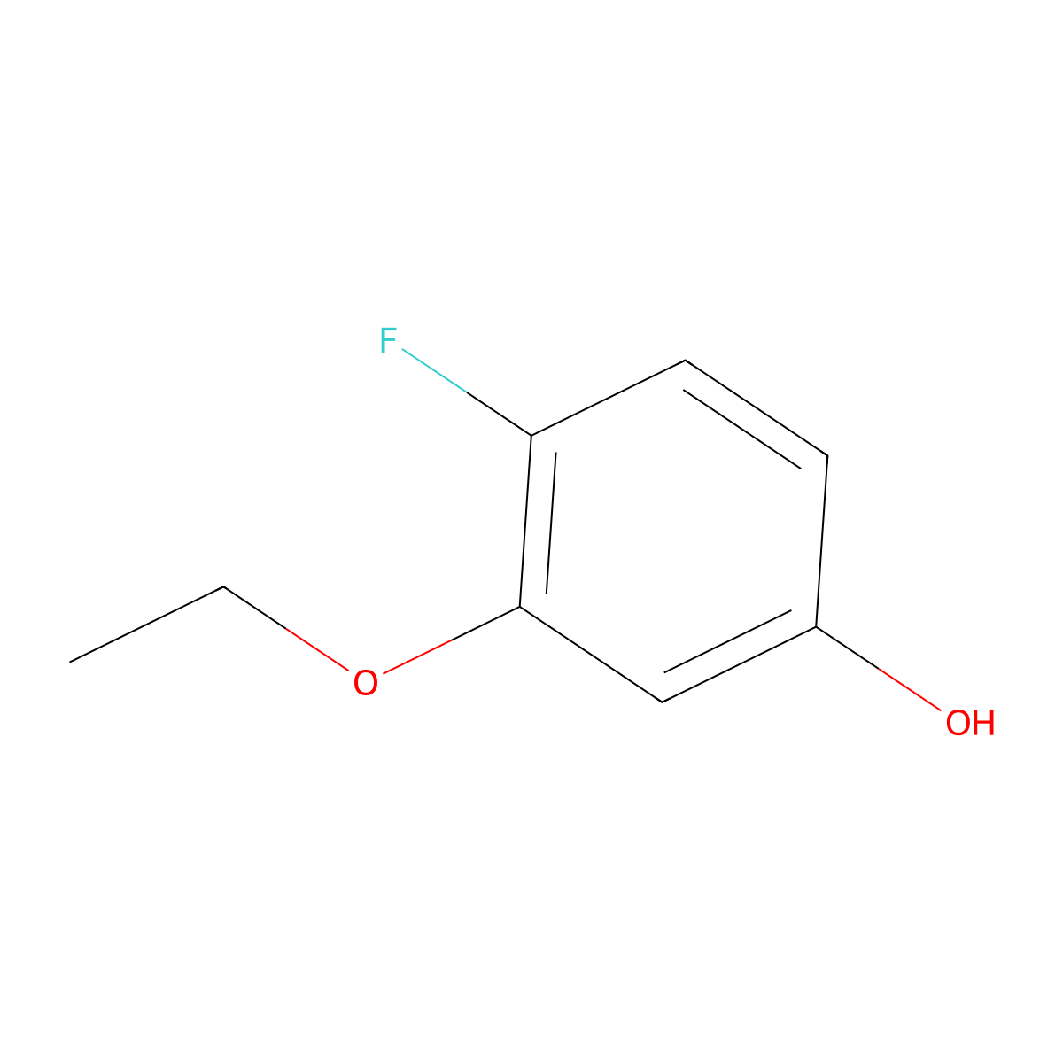 3-Ethoxy-4-fluorophenol molecular structure, CAS 1443055-75-1