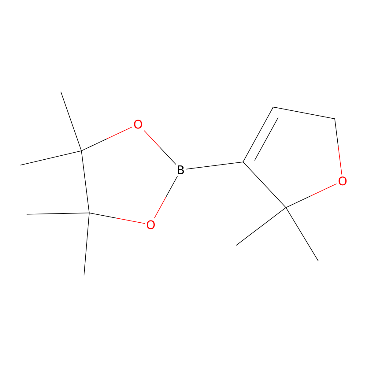 2-(2,2-Dimethyl-2,5-dihydrofuran-3-YL)-4,4,5,5-tetramethyl-1,3,2-dioxaborolane molecular structure, CAS 1443110-16-4
