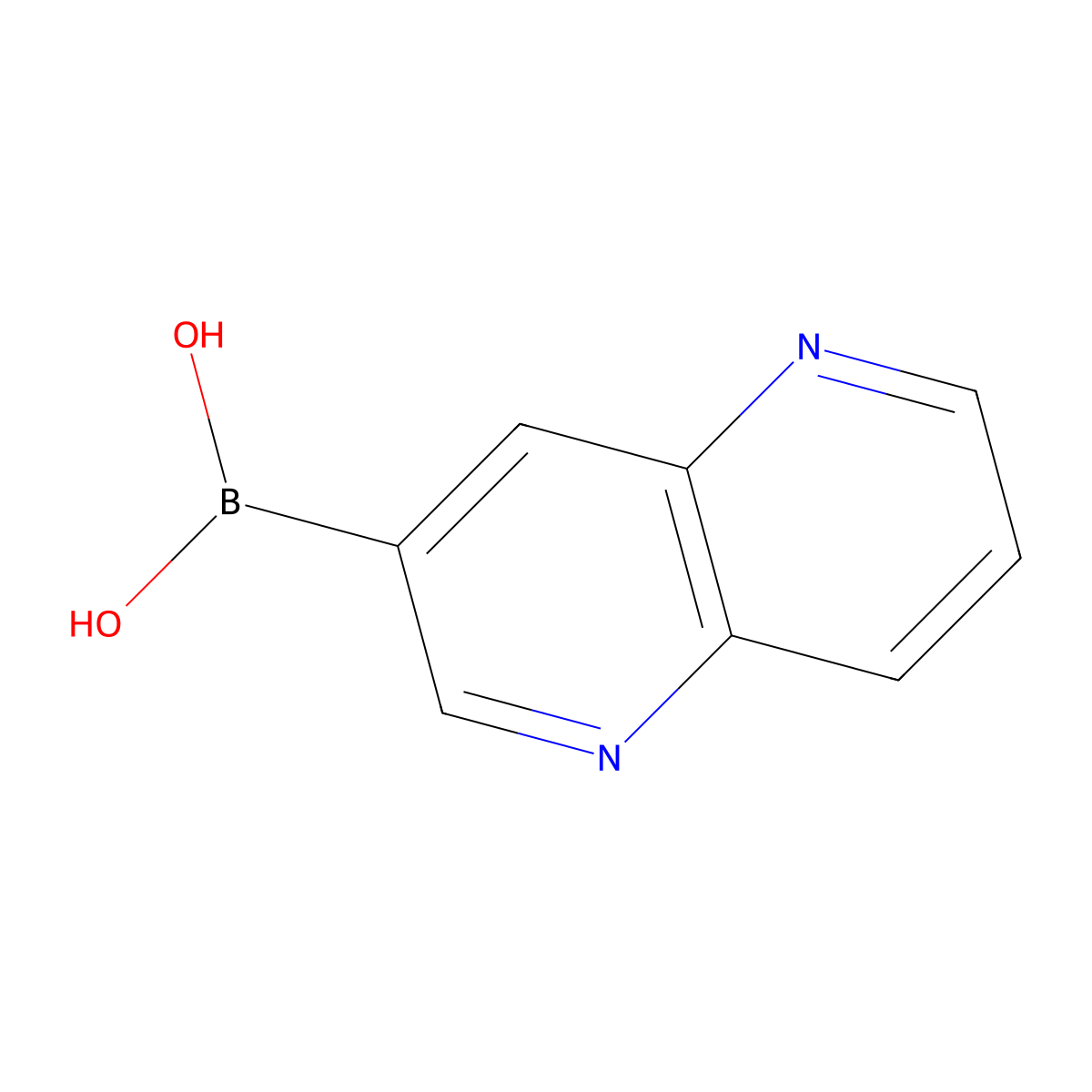 [1,5]Naphthyridine-3-boronic acid molecular structure, CAS 1443112-44-4