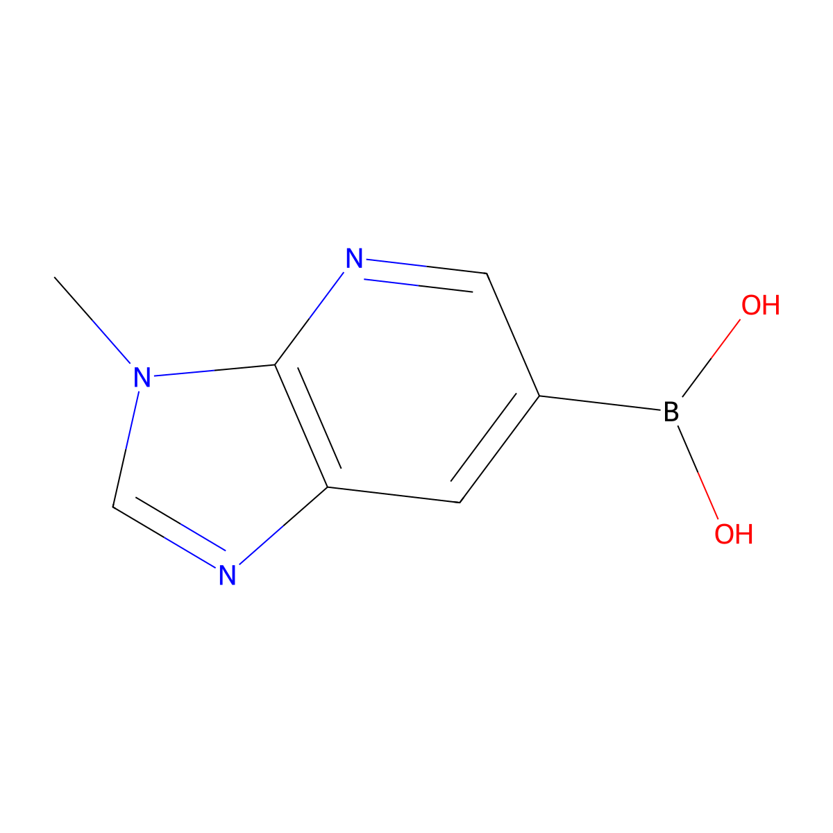 {3-methyl-3H-imidazo[4,5-b]pyridin-6-yl}boronic acid molecular structure, CAS 1443112-45-5