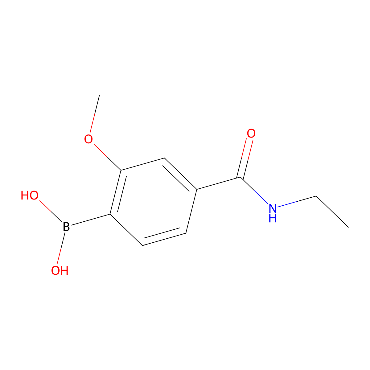 4-(Ethylcarbamoyl)-2-methoxyphenylboronic acid molecular structure, CAS 1443112-49-9