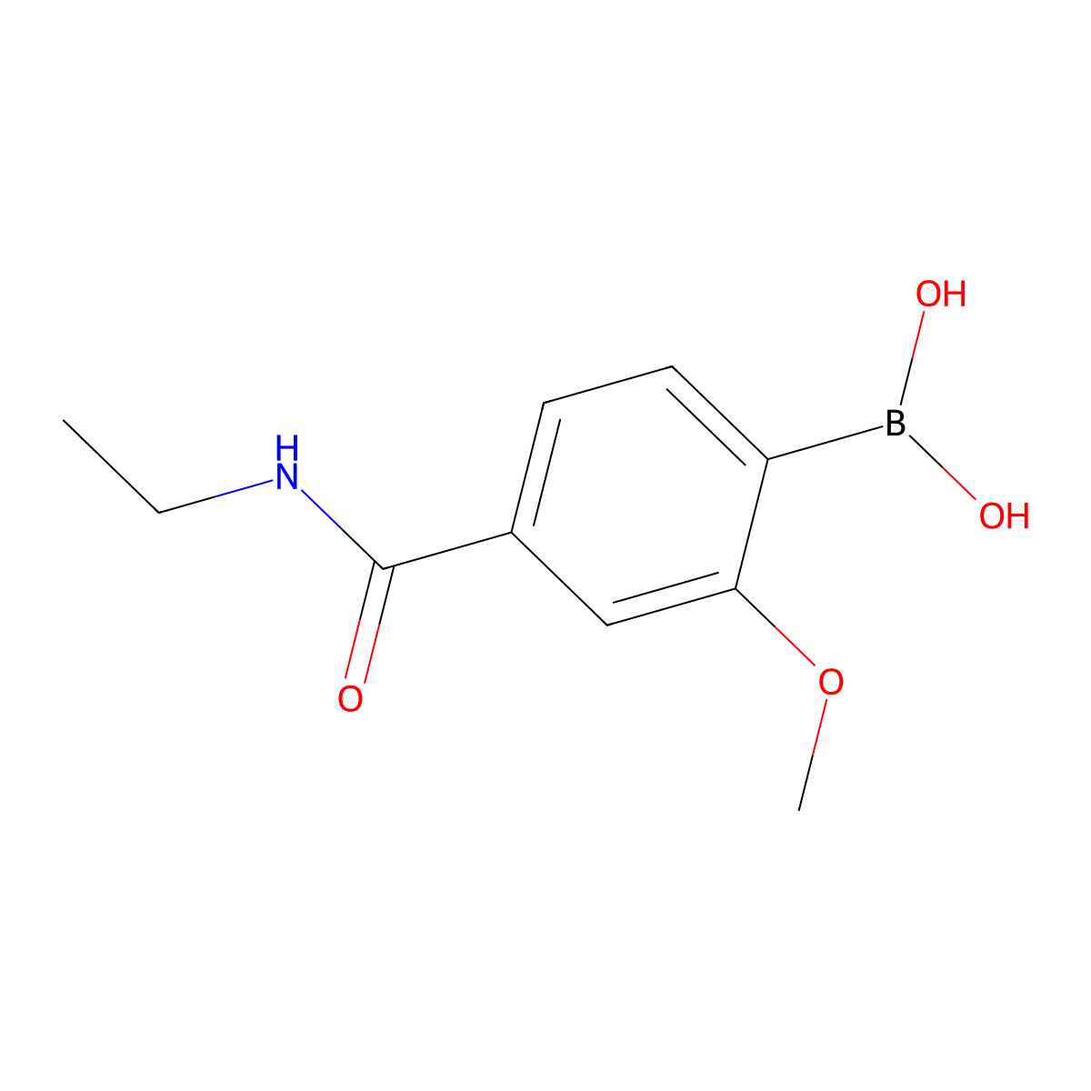 4-(Ethylcarbamoyl)-2-methoxyphenylboronic acid molecular structure, CAS 1443112-49-9