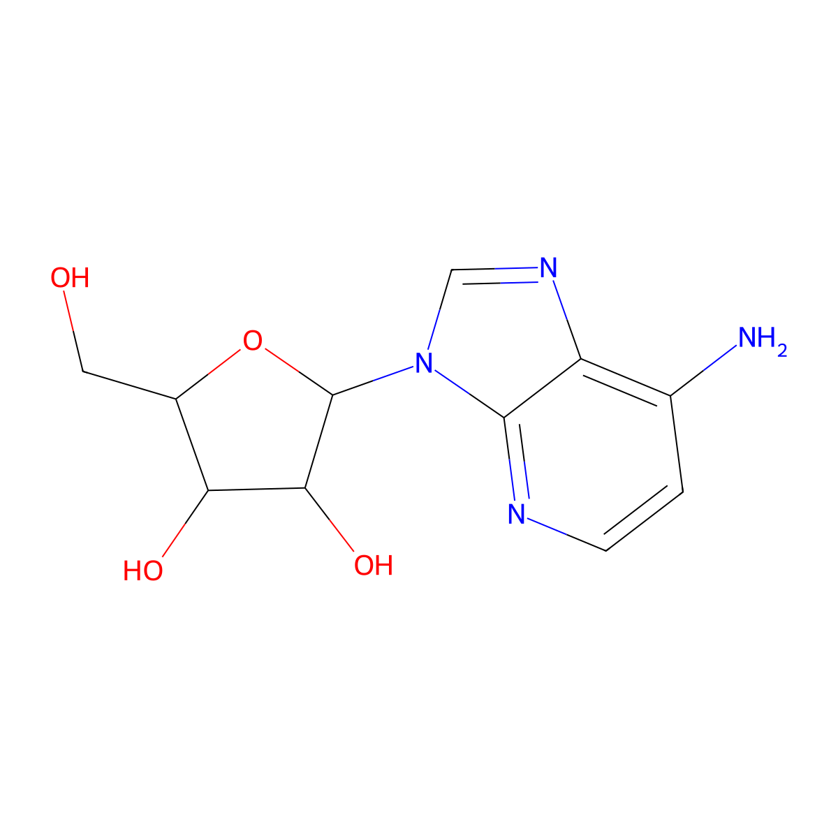 1-Deaza-Adenosine molecular structure, CAS 14432-09-8