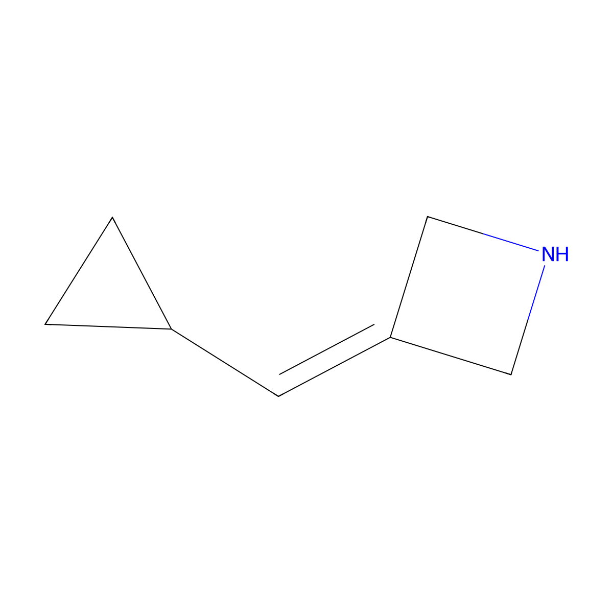 3-(Cyclopropylmethylidene)azetidine molecular structure, CAS 1443218-14-1