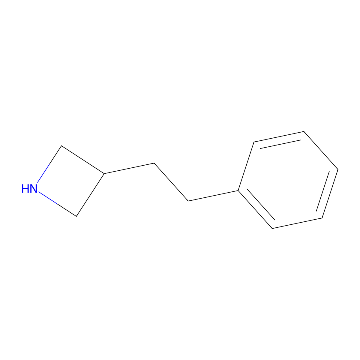 3-(2-Phenylethyl)azetidine molecular structure, CAS 1443219-98-4