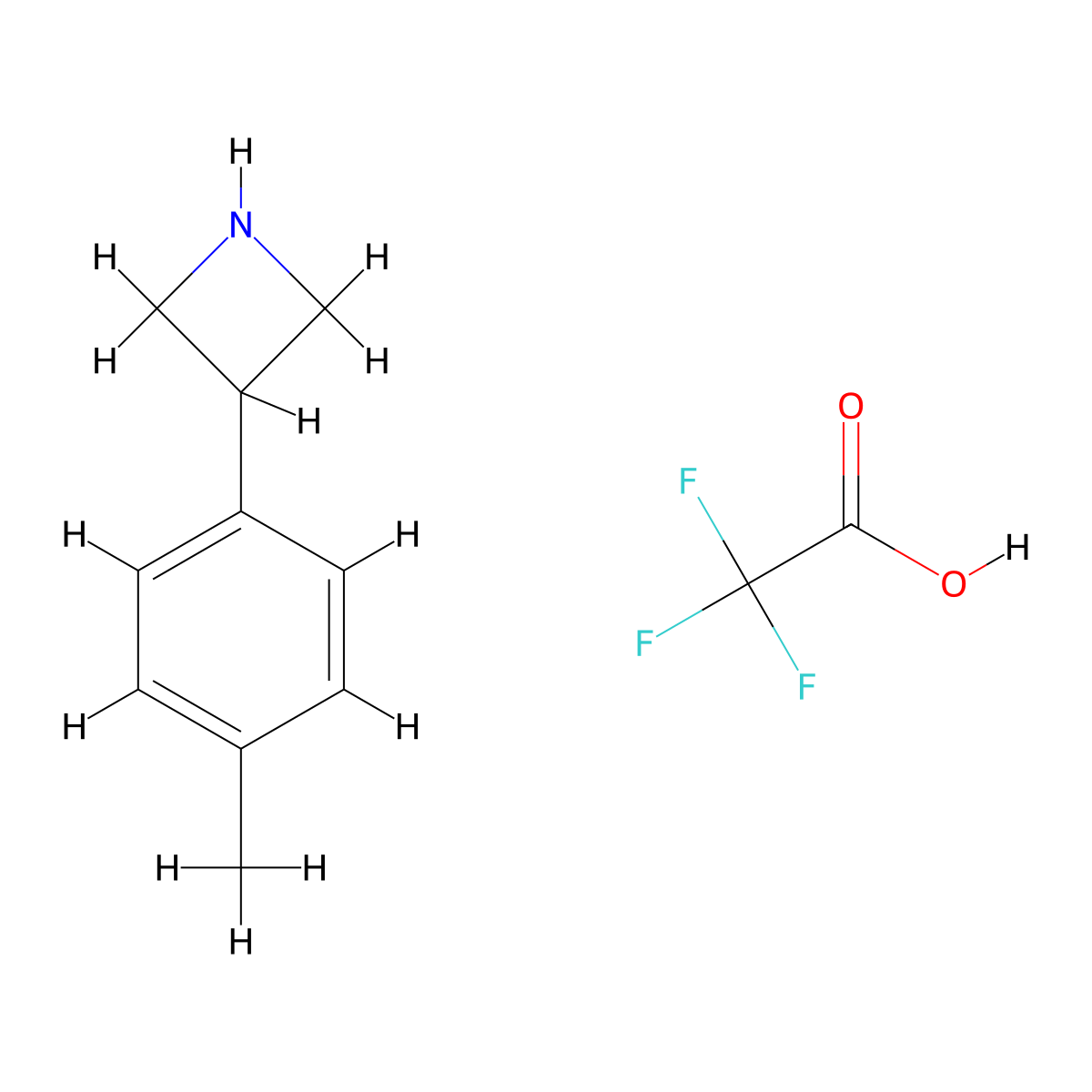 3-(4-Methylphenyl)azetidine;2,2,2-trifluoroacetic acid molecular structure, CAS 1443220-95-8
