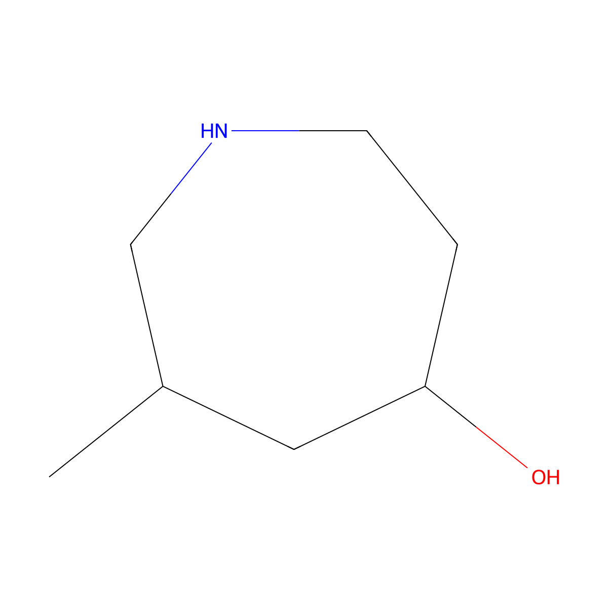 6-Methylazepan-4-ol molecular structure, CAS 1443256-84-5