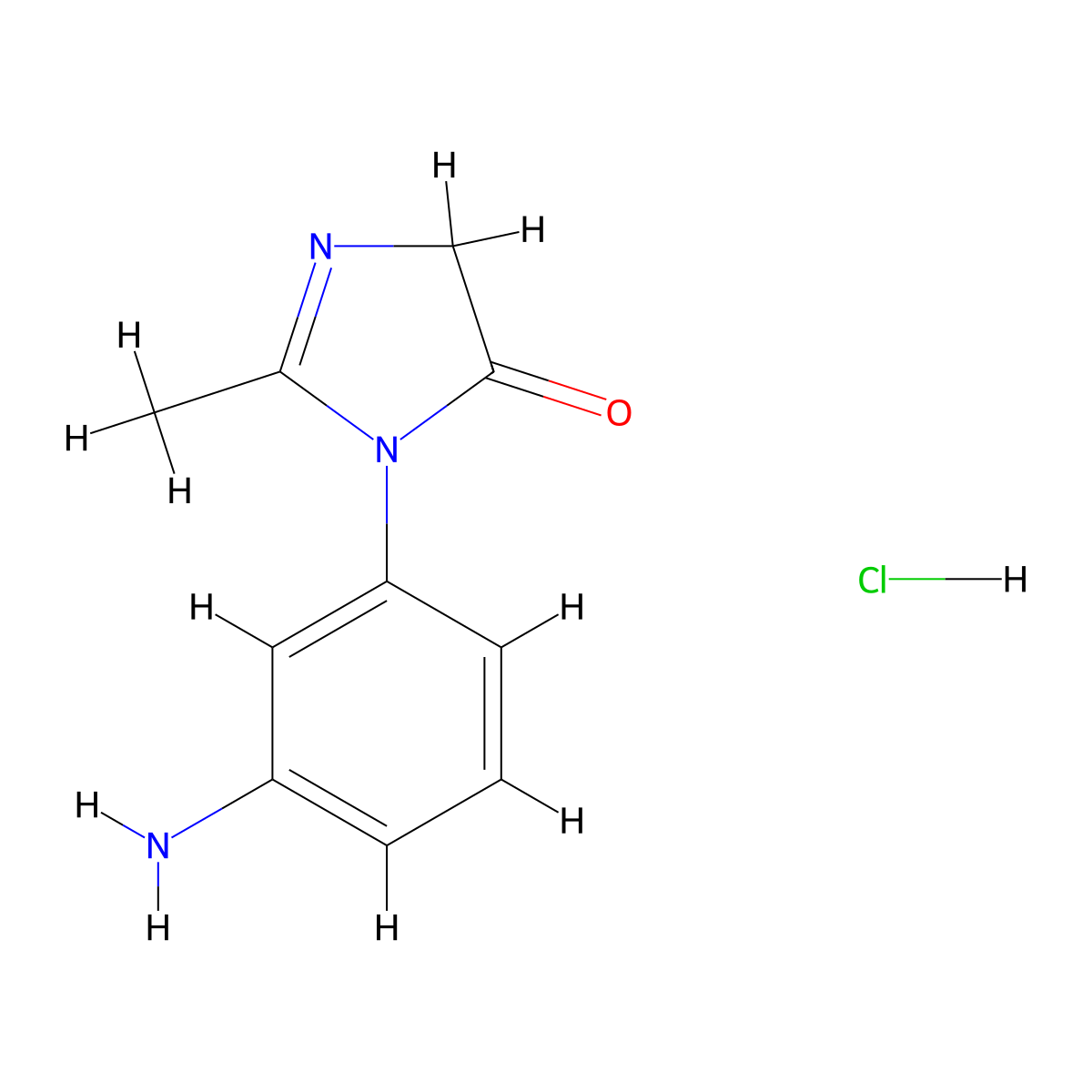 3-(3-Aminophenyl)-2-methyl-3,5-dihydro-4H-imidazol-4-one hydrochloride molecular structure, CAS 1443278-94-1