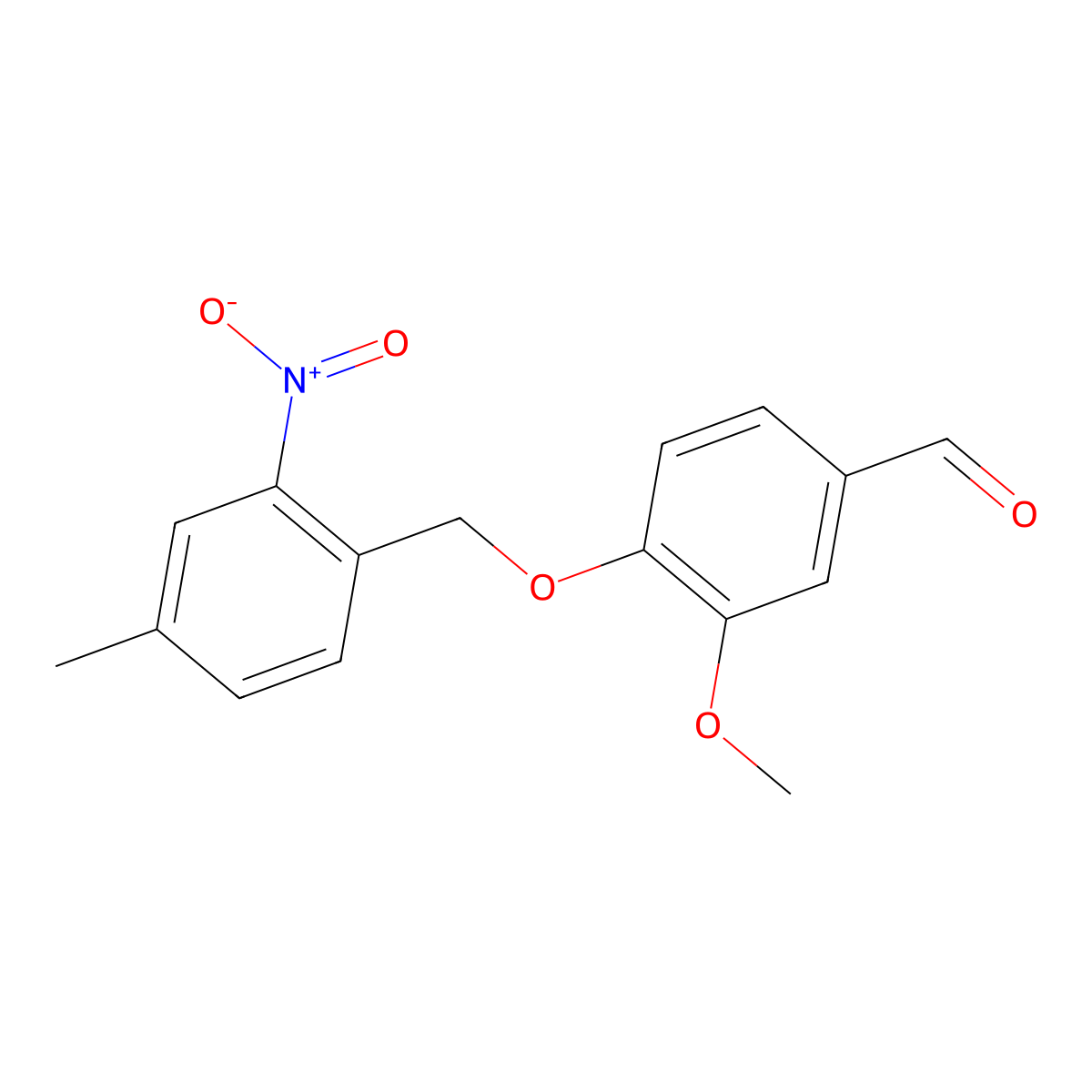 3-Methoxy-4-[(4-methyl-2-nitrobenzyl)oxy]benzaldehyde molecular structure, CAS 1443279-11-5