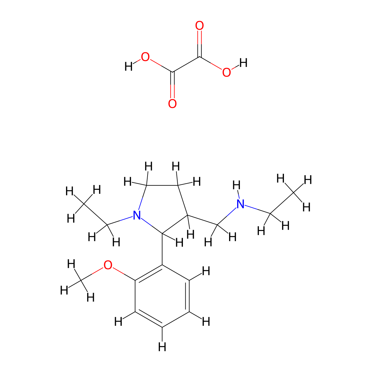 ethyl{[(2{R},3{S})-1-ethyl-2-(2-methoxyphenyl)pyrrolidin-3-yl]methyl}amine molecular structure, CAS 1443279-17-1