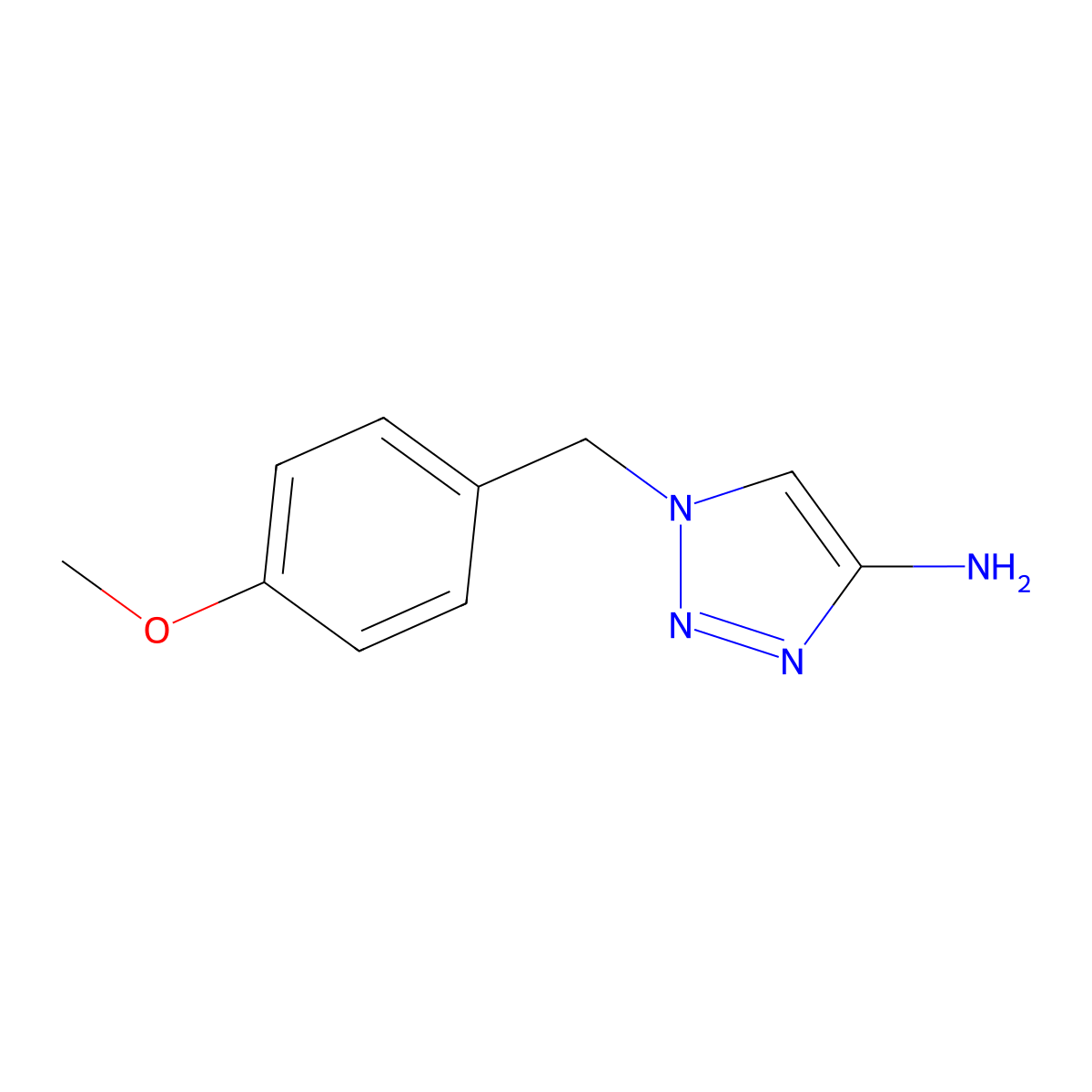 1-(4-Methoxybenzyl)-1h-1,2,3-triazol-4-amine molecular structure, CAS 1443285-72-0
