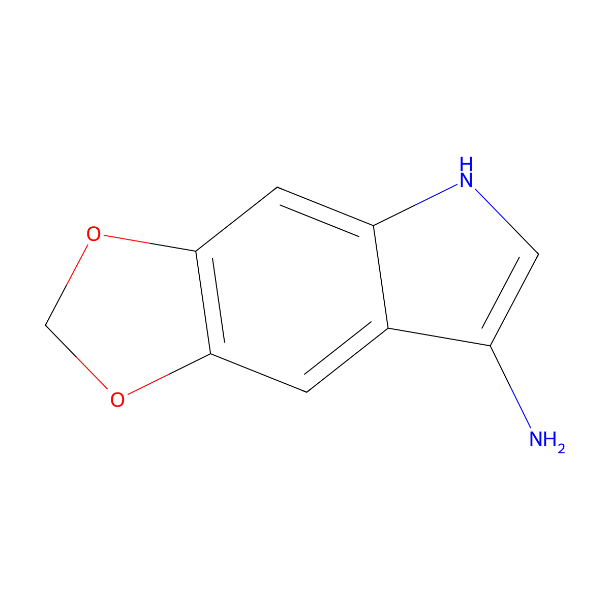 5H-[1,3]Dioxolo[4,5-f]indol-7-amine molecular structure, CAS 1443285-84-4
