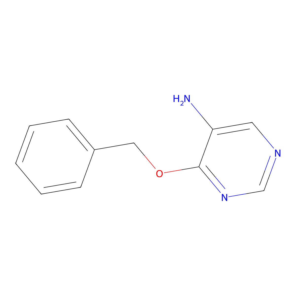 4-(Benzyloxy)pyrimidin-5-amine molecular structure, CAS 1443285-91-3