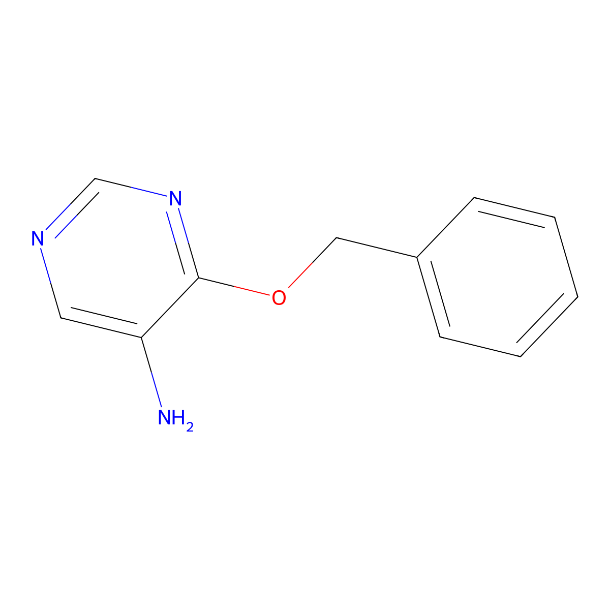 4-(Benzyloxy)pyrimidin-5-amine molecular structure, CAS 1443285-91-3