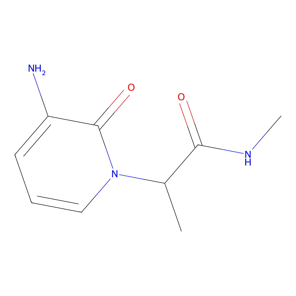2-(3-Amino-2-oxopyridin-1(2h)-yl)-N-methylpropanamide molecular structure, CAS 1443286-05-2