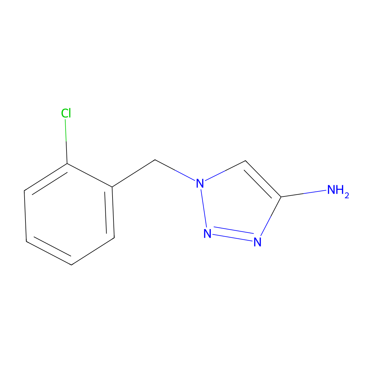 1-(2-Chlorobenzyl)-1h-1,2,3-triazol-4-amine molecular structure, CAS 1443286-25-6