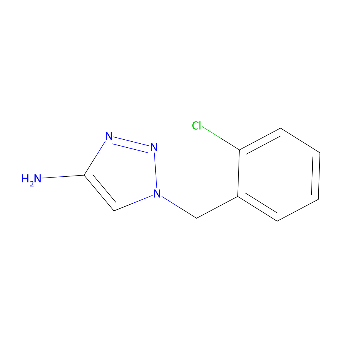 1-(2-Chlorobenzyl)-1h-1,2,3-triazol-4-amine molecular structure, CAS 1443286-25-6